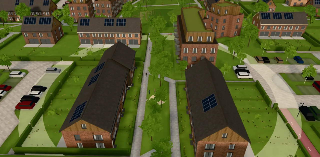 Indtryk fra Vjenne Zuid in 3D: Groene hofjes