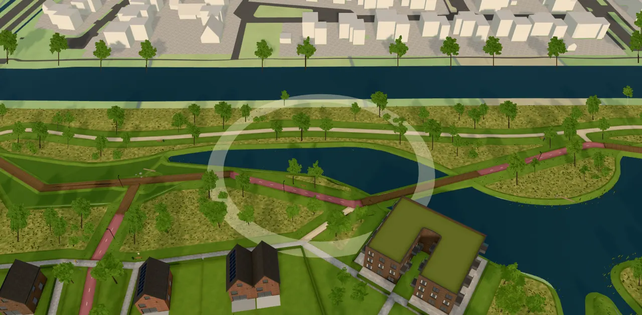 Indtryk fra Vjenne Zuid in 3D: Het Lateraalpark