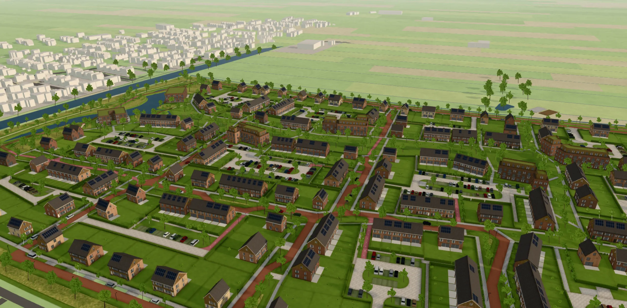 Indtryk fra Vjenne Zuid in 3D: det fremtidige kvarter i 3D, visning Lav